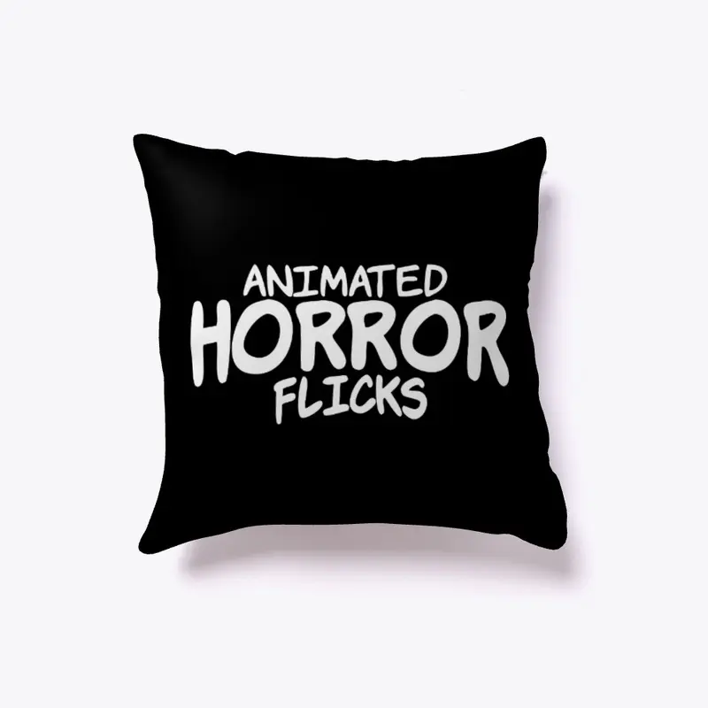 Animated Horror Flicks Logo (White)