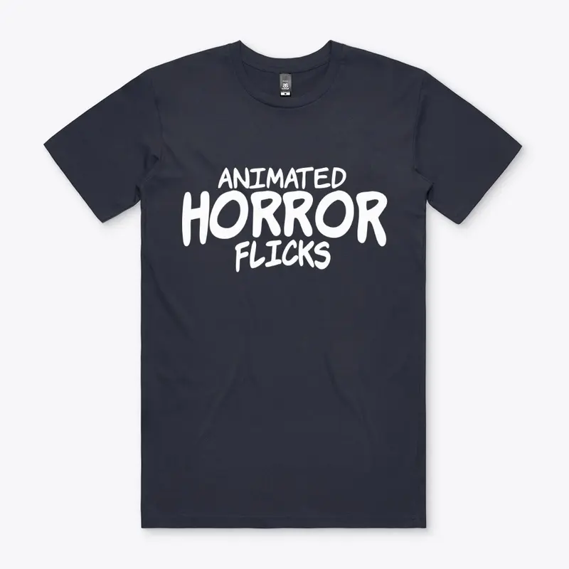 Animated Horror Flicks Logo (White)