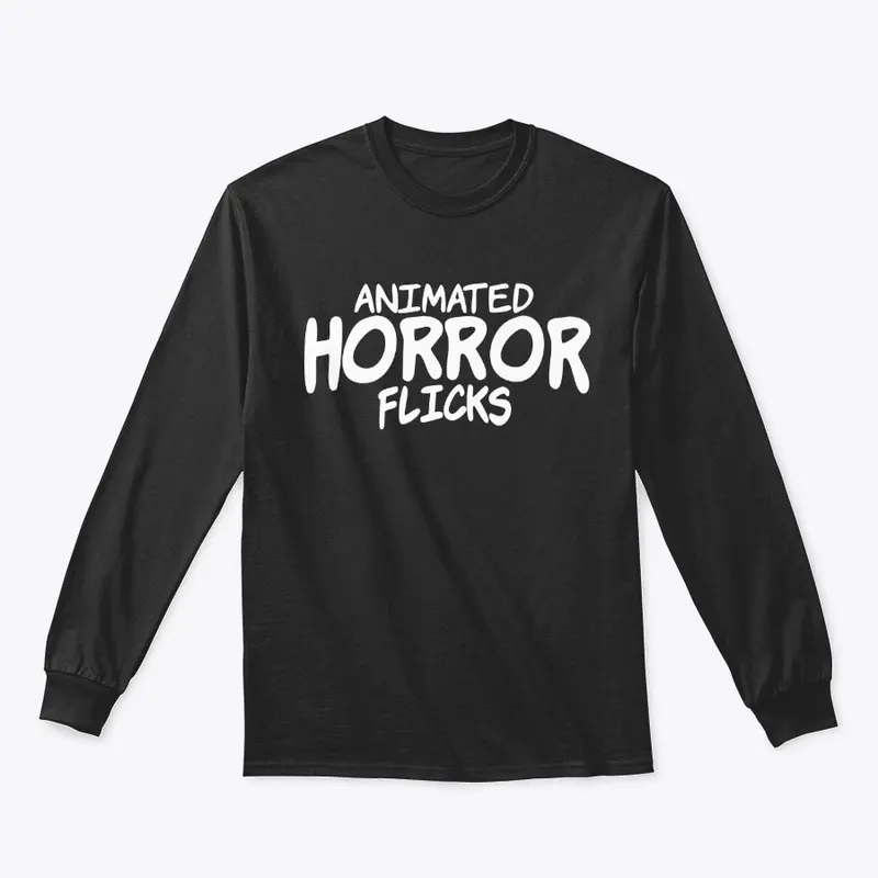 Animated Horror Flicks Logo (White)